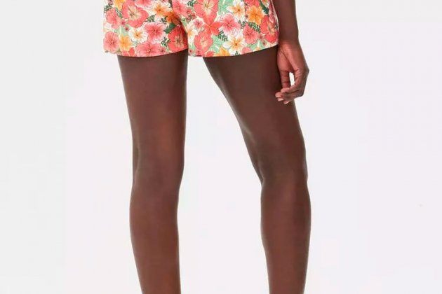 Falda pantalón corta estampada con detalle cruzado Falda pantalón corta estampada con detalle cruzado