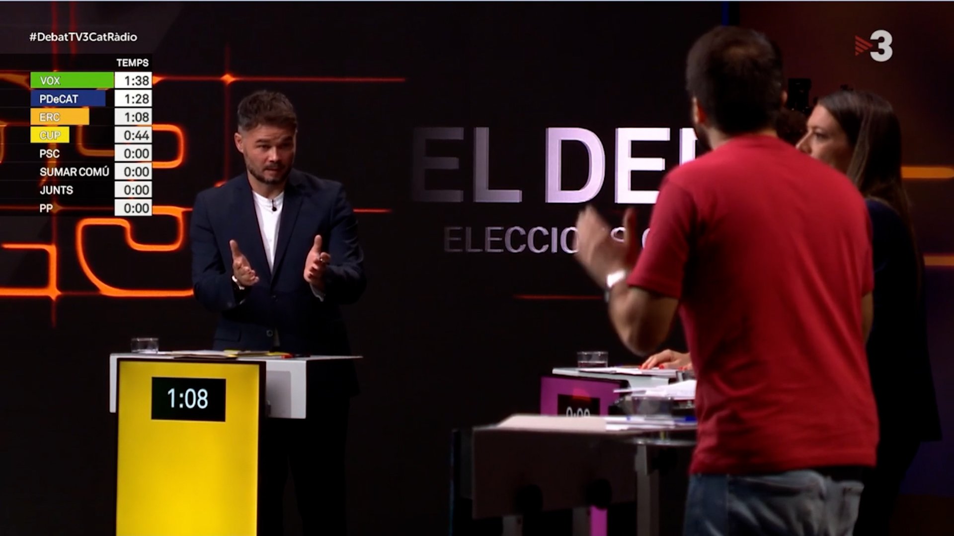 Rufián defiende a ultranza la mesa de diálogo ante Junts y la CUP: "¿Cuál es la alternativa?"