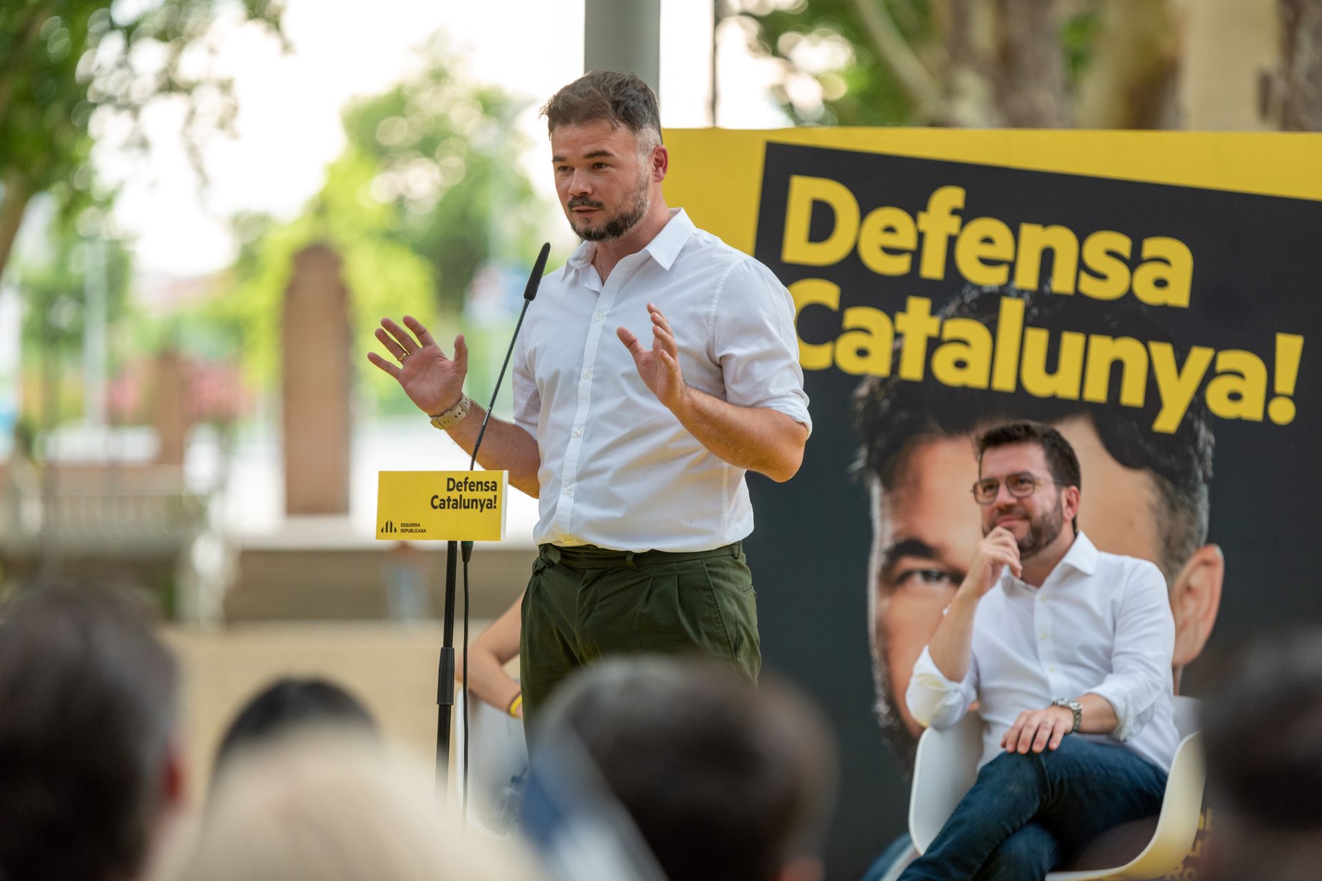 Gabriel Rufián miting ERC 23 J