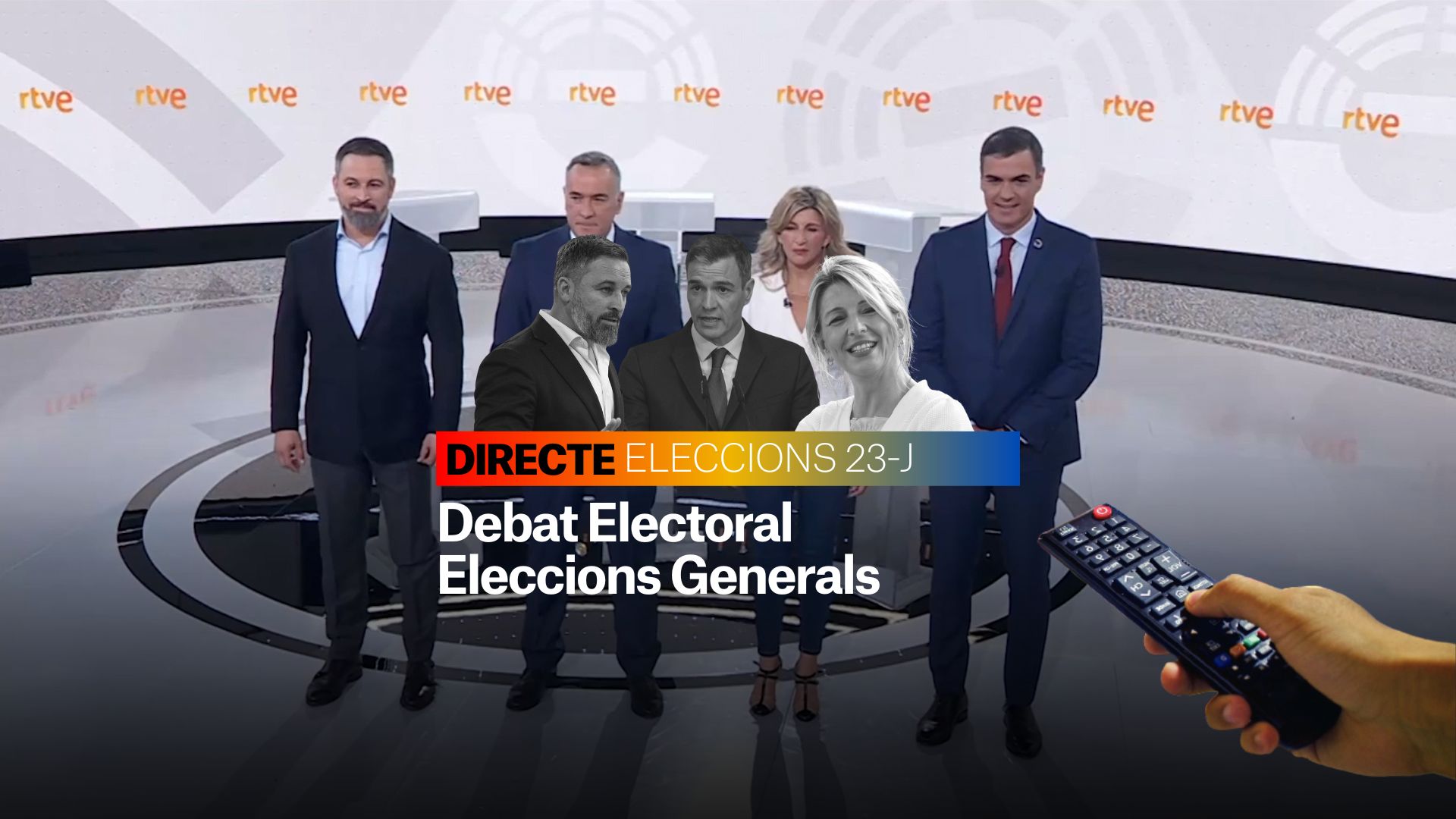 Debat electoral, DIRECTE | Segueix el debat a tres sense Feijóo, amb Sánchez, Díaz i Abascal