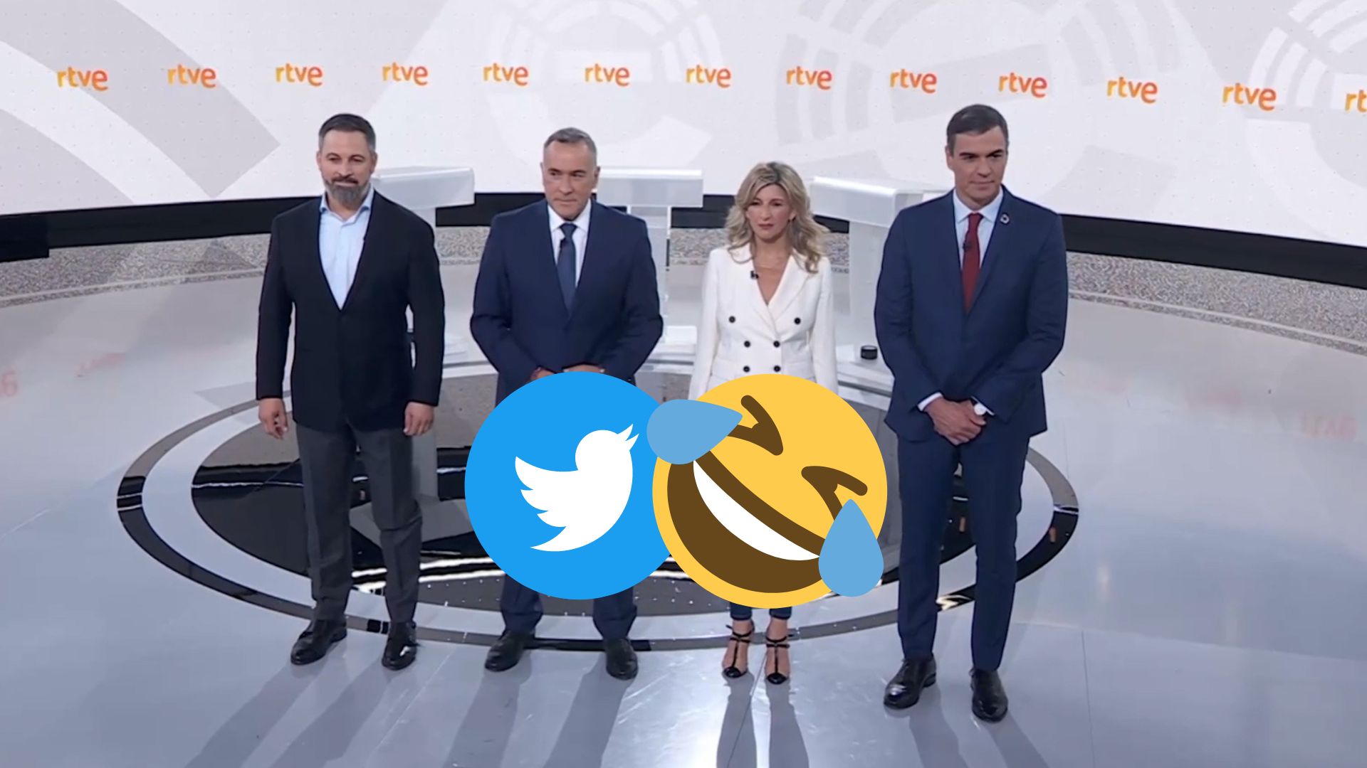 Los mejores memes del debate de hoy en TVE: Sin Feijóo y el "cariño" entre Sánchez y Díaz