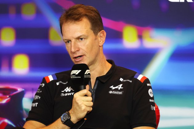 Laurent Rossi atendiendo a los medios de la F1 / Foto: Europa Press Laurent Rossi atendiendo a los medios de la F1 / Foto: Europa Press