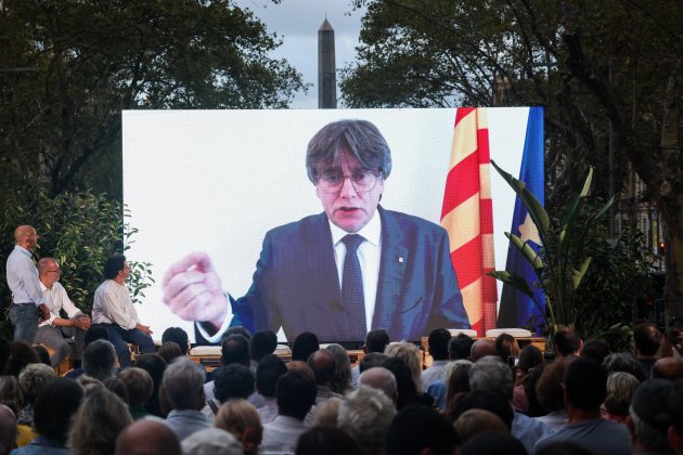 Carles Puigdemont acto final Junts Barcelona 21 julio 2023 Miquel Muñoz