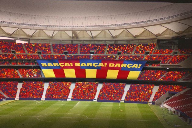 Barça tifo Copa del Rei FC Barcelona Barça tifo Copa del Rei FC Barcelona
