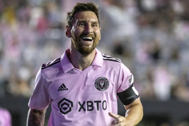 leo messi inter miami sonrisa doblete / Foto: EFE