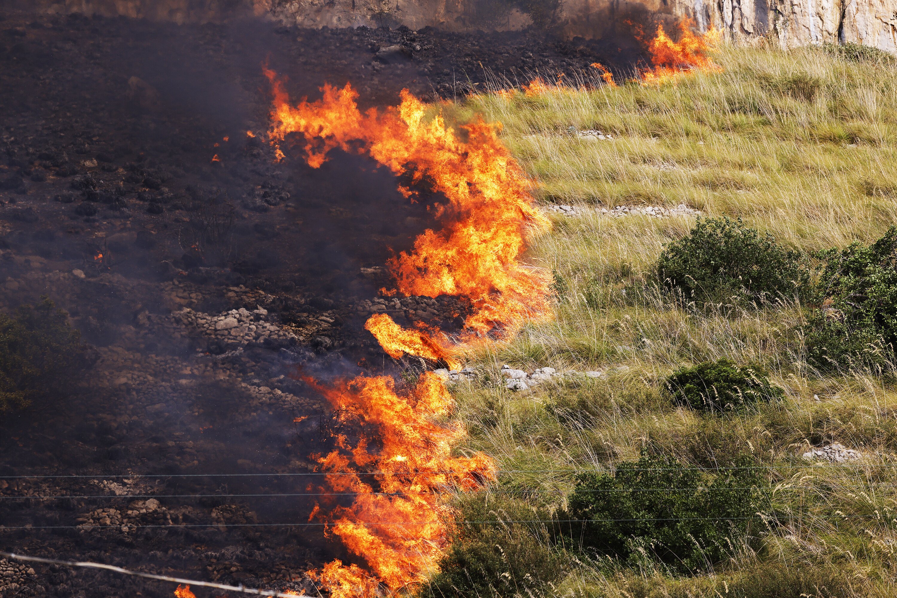 Els incendis a Sicília posen en perill un important jaciment grec: Segesta