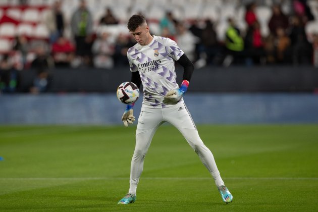 Luis López calentamiento Real Madrid / Foto: Europa Press Luis López calentamiento Real Madrid / Foto: Europa Press