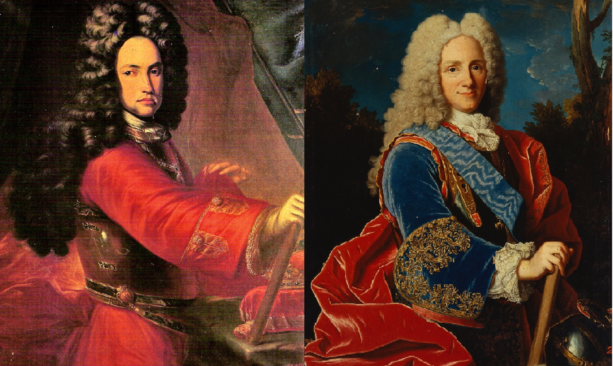 Carles d'Habsburgo y Felipe de Borbón. Font Enciclopedia Carles d'Habsburgo y Felipe de Borbón. Font Enciclopedia