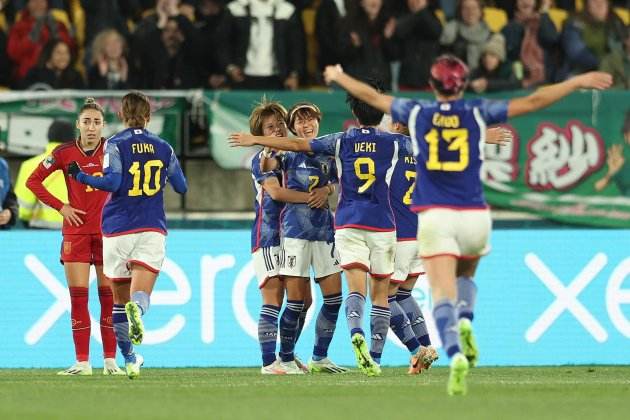Japón celebración gol España selección española / Foto: EFE