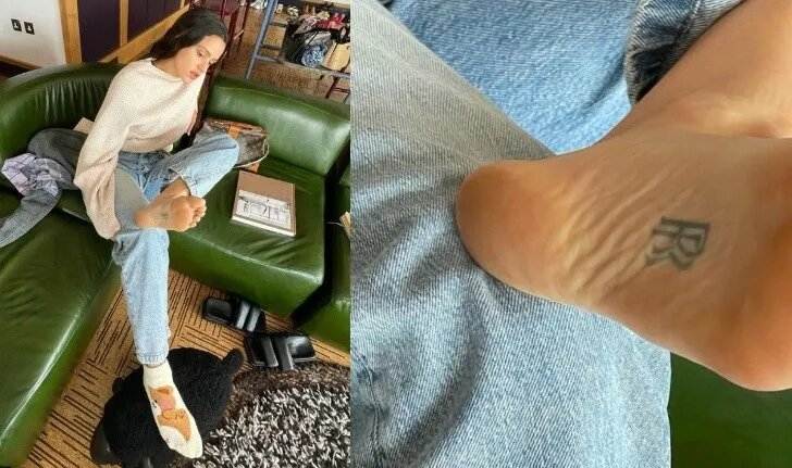 Rosalía tatuaje planta del pie Rosalía tatuaje planta del pie