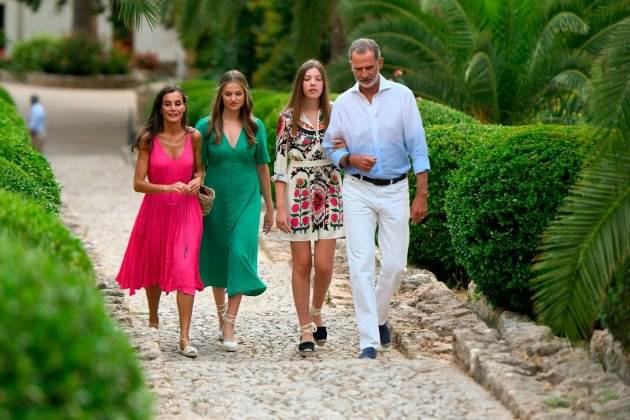 Letizia, Leonor, Sofía y Felipe GTRES