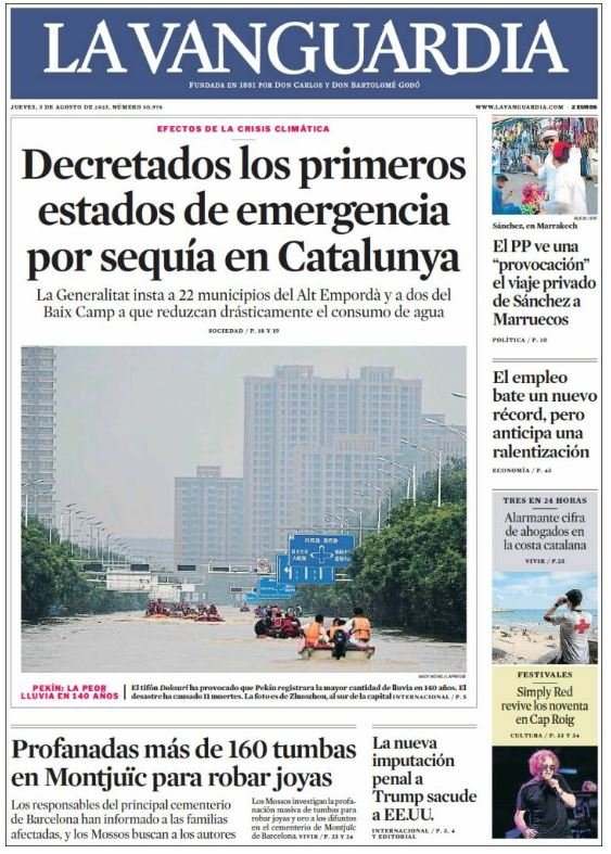la vanguardia 3 agost la vanguardia 3 agost