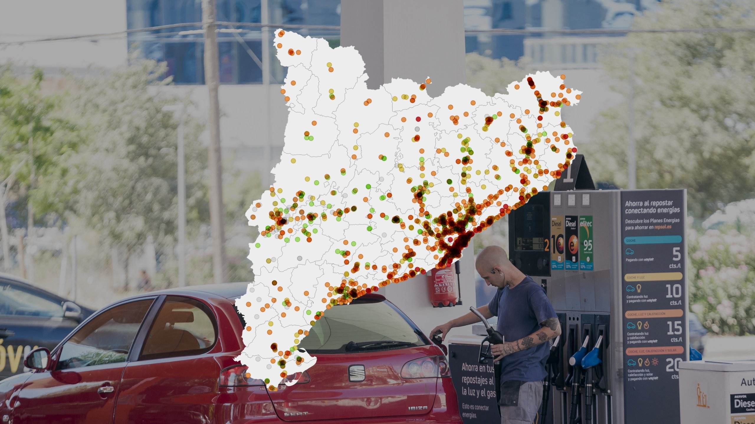 Las gasolineras más baratas de Catalunya, en tiempo real: los precios de gasolina y diésel | MAPA