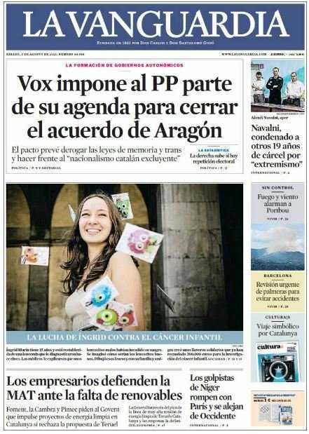 la vanguardia 5 agost la vanguardia 5 agost