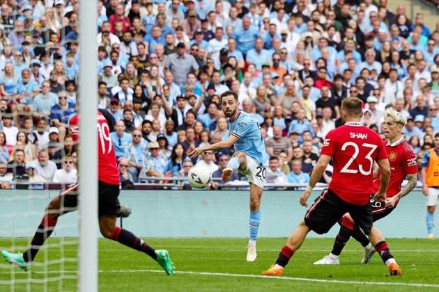 Bernardo Silva Manchester City gol Manchester United / Foto: Europa Press - Nigel Keene