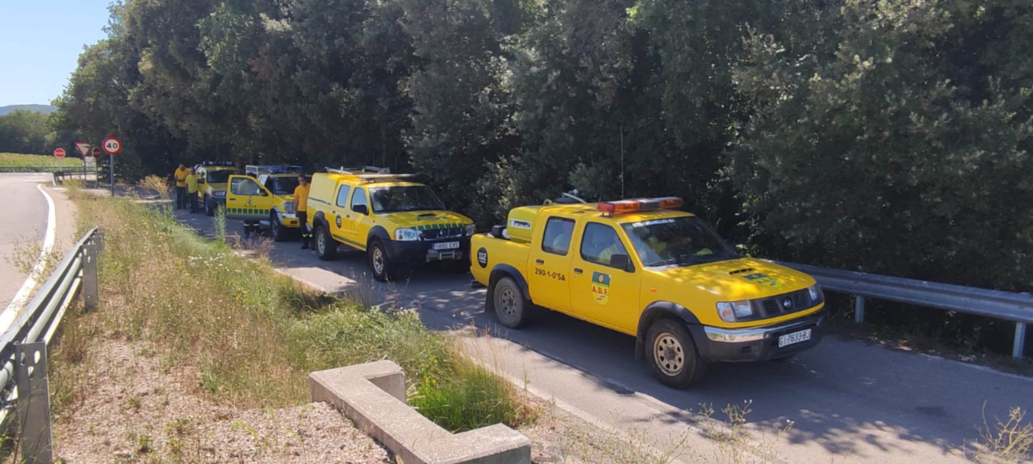 Les ADF denuncien que els Bombers no els deixen ajudar a l'incendi de Portbou