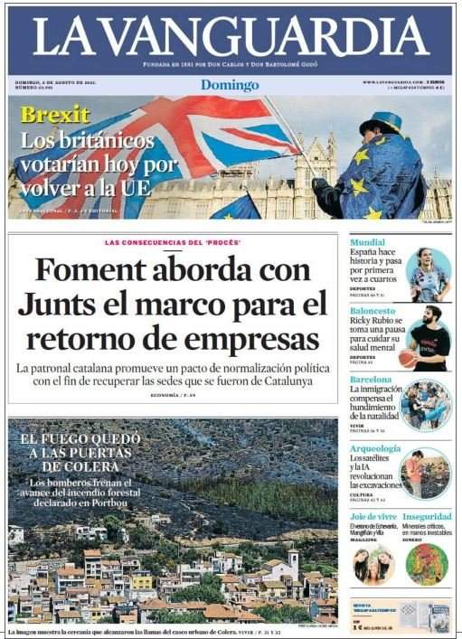 la vanguardia 6 agost la vanguardia 6 agost