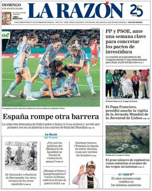 la razon 6 agosto la razon 6 agosto