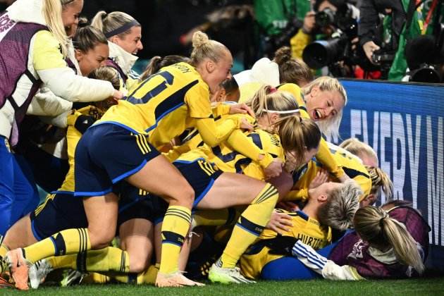 Suecia mundial celebra victoria Estados Unidos / Foto: EFE