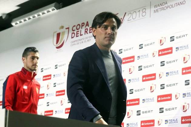 Montella rueda de premsaSevilla Barça final Copa EFE