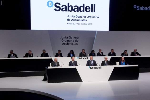 junta accionistes banc sabadell - efe junta accionistes banc sabadell - efe