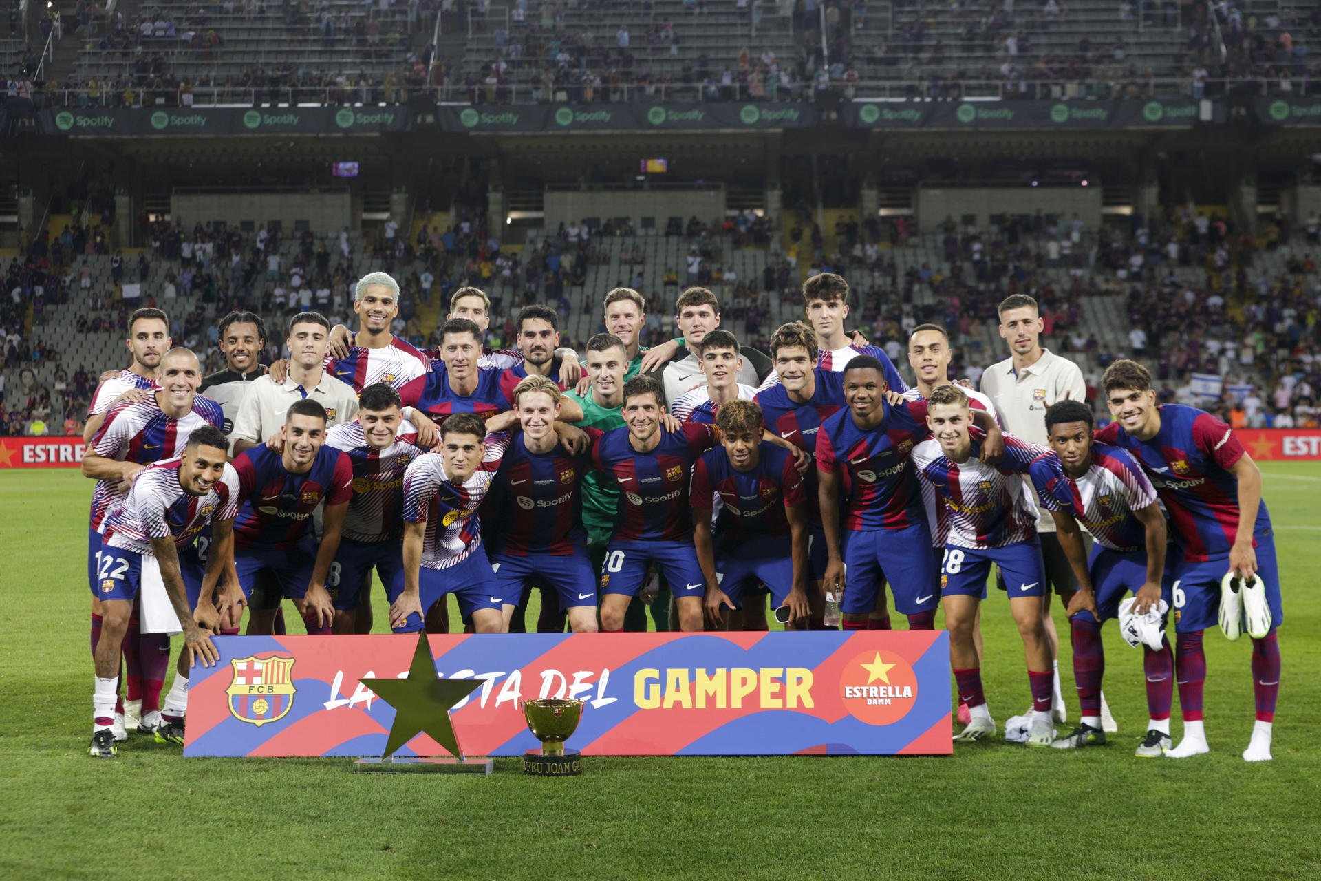 El Barça arrenca l’era de Montjuïc amb títol al Gamper contra el Tottenham (4-2)