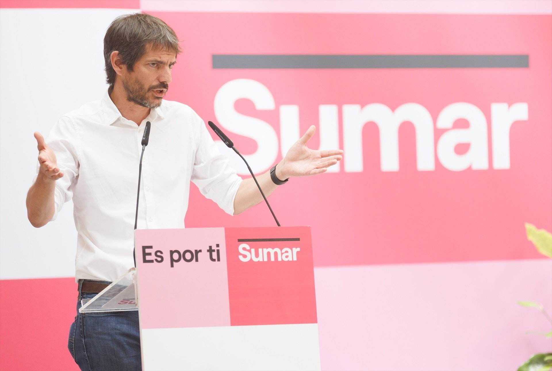 Sumar criticises the PSOE's "lack of ambition" in negotiations to form Spanish government