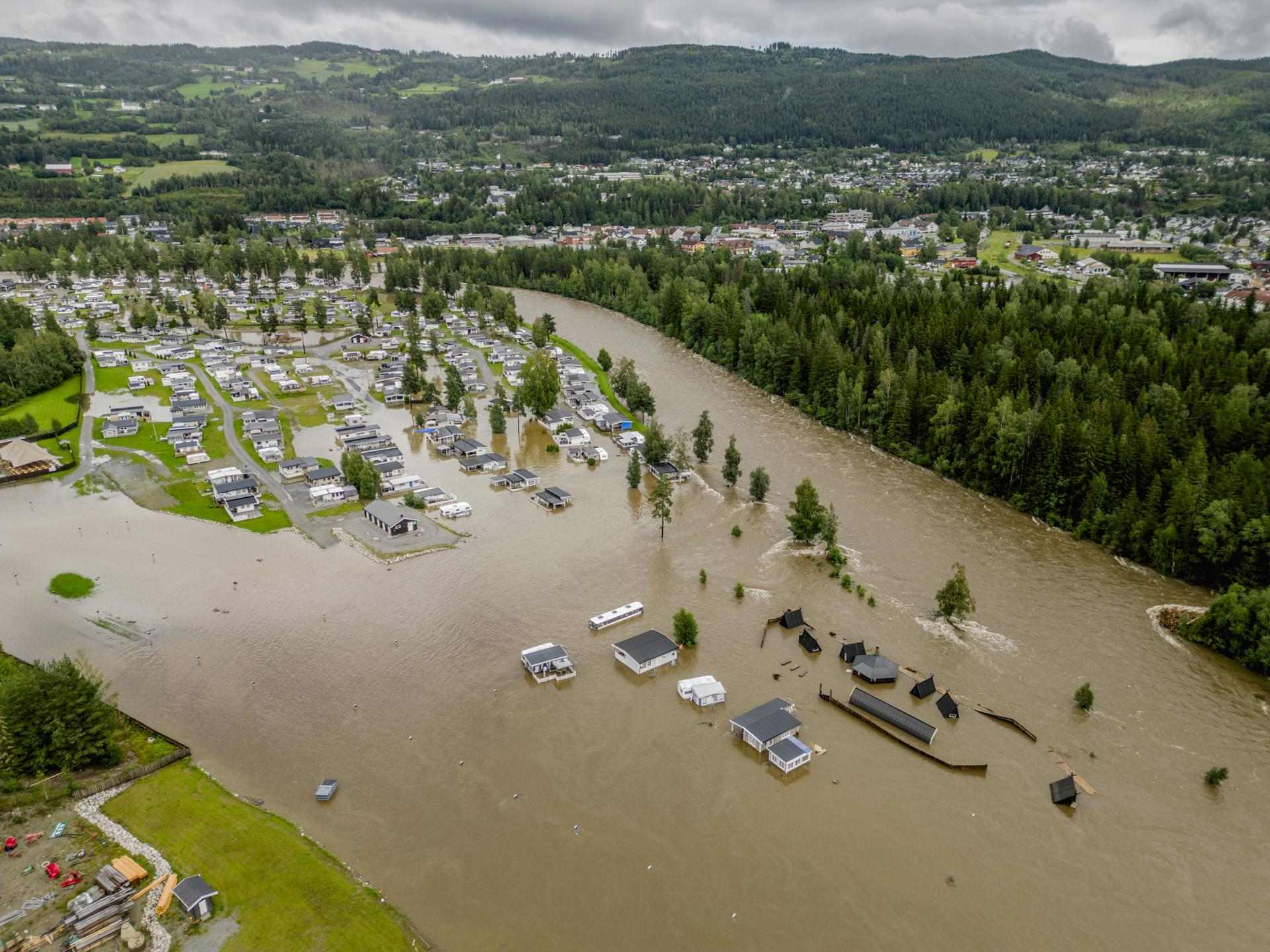Miles de evacuados en el sur de Noruega por fuertes inundaciones