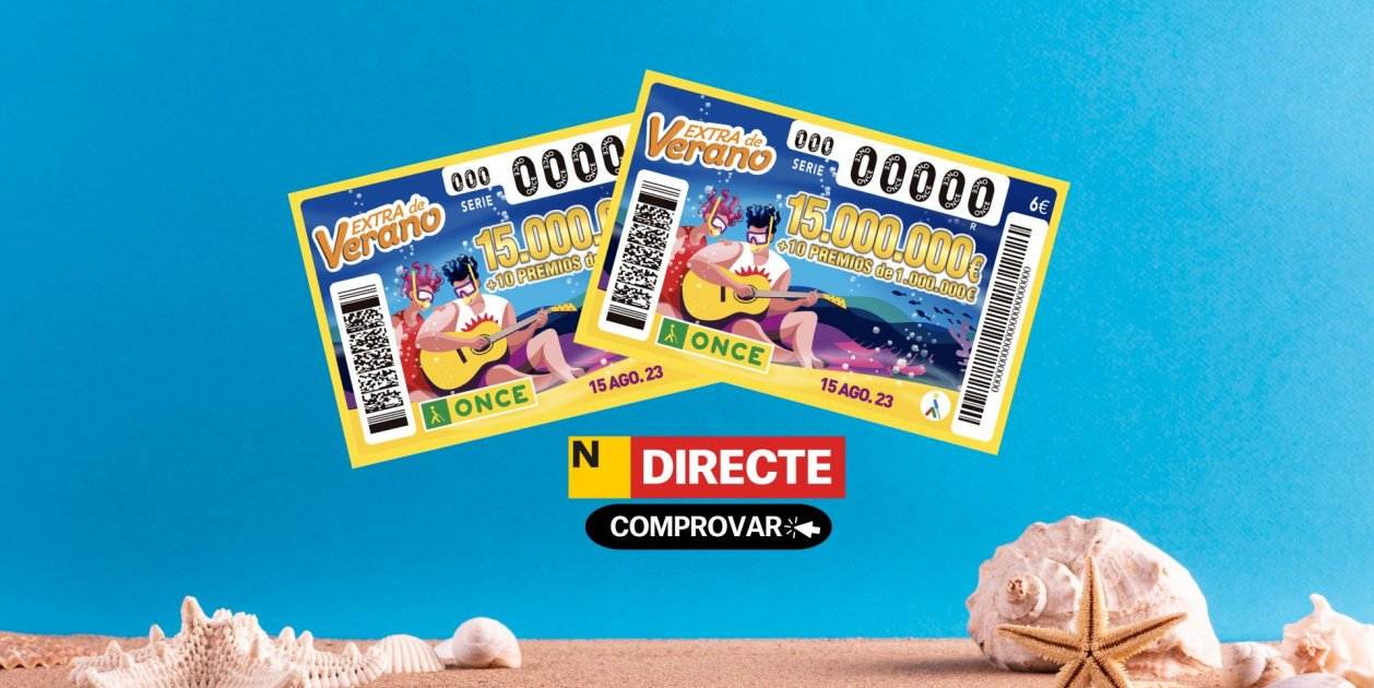 Sorteo ONCE Extra de Verano 2023 Comprobar Resultados del Cupón de ayer, 15 de agosto Sorteo ONCE Extra de Verano 2023 Comprobar Resultados del Cupón de ayer, 15 de agosto