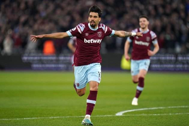 Lucas Paqueta celebrant un gol amb el West Ham / Foto: Europa Press