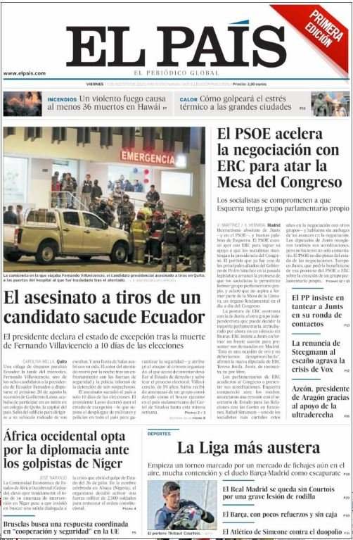 el pais 11 agosto