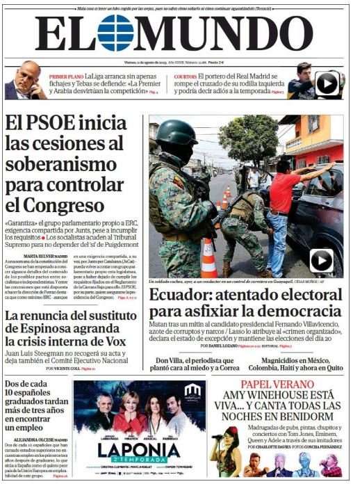 el mundo 11 agost el mundo 11 agost