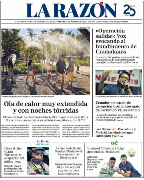 la razon 11 agosto