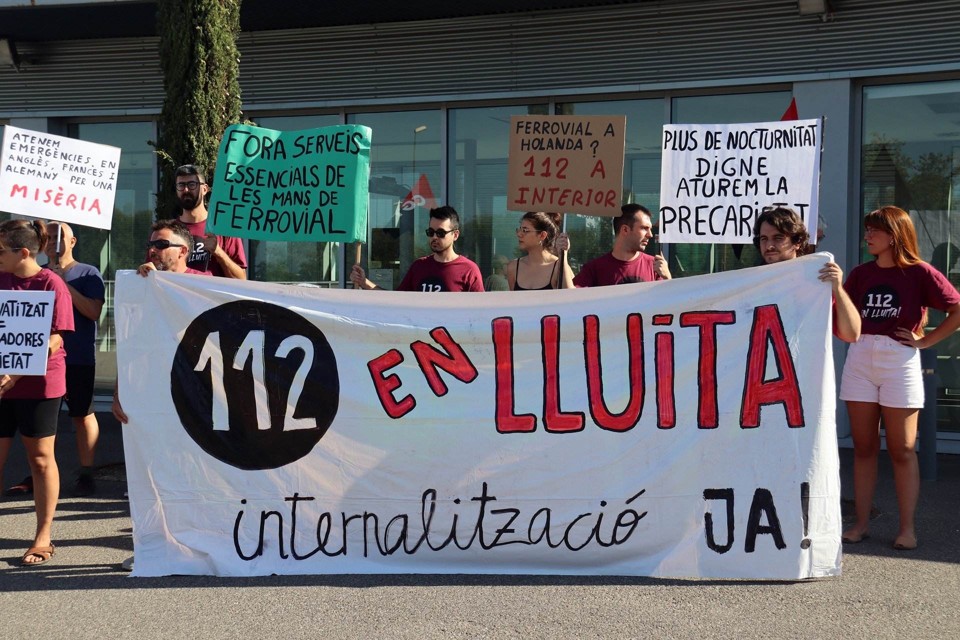 Los trabajadores del 112 en Reus vuelven a la huelga para exigir mejoras laborales