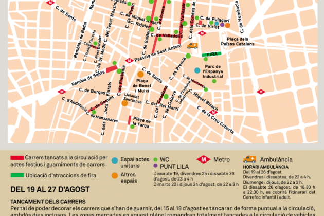 mapa fiestas gracia 2023