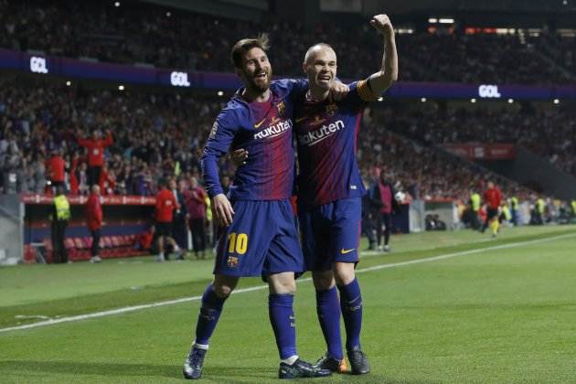 Messi Iniesta Barça EFE