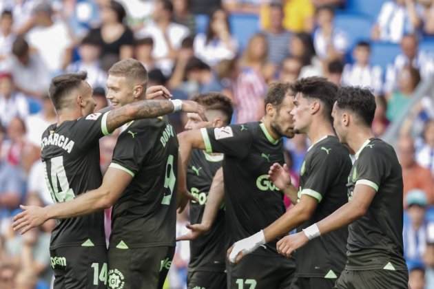 Artem Dovbyk gol Girona Real Sociedad / Foto: EFE - Juan Herrero