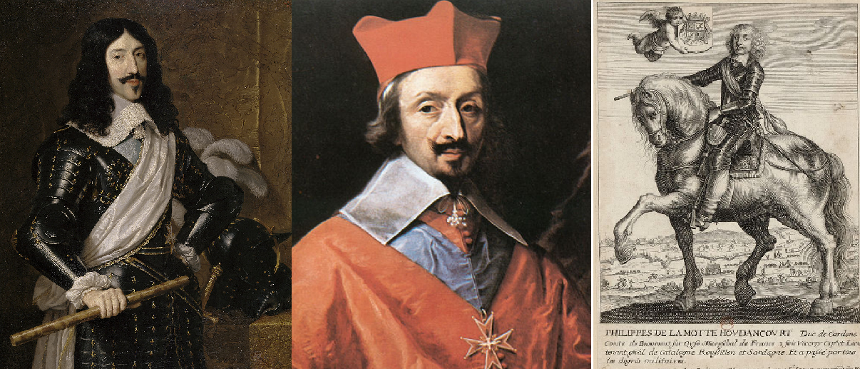 Lluis XIII, Richelieu y La Mothe. Fuentes Museo del Prado, Museo Condé y Bibliothèque Nationale de France Lluis XIII, Richelieu y La Mothe. Fuentes Museo del Prado, Museo Condé y Bibliothèque Nationale de France