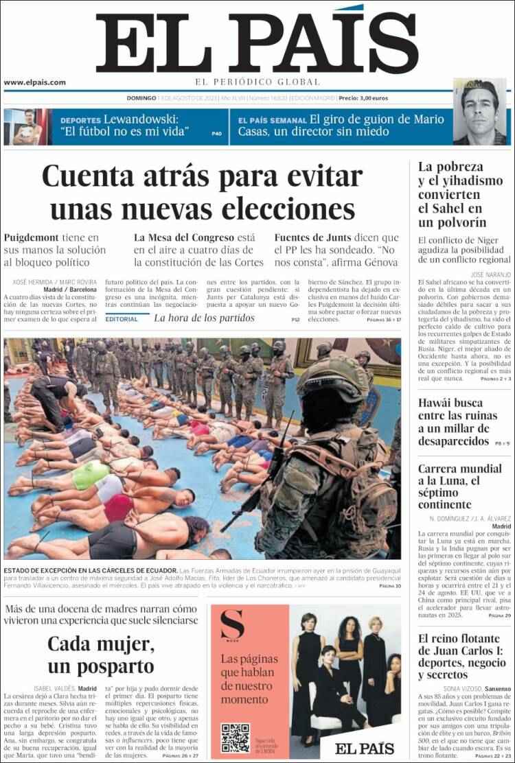 elpais portada 13 agost 23