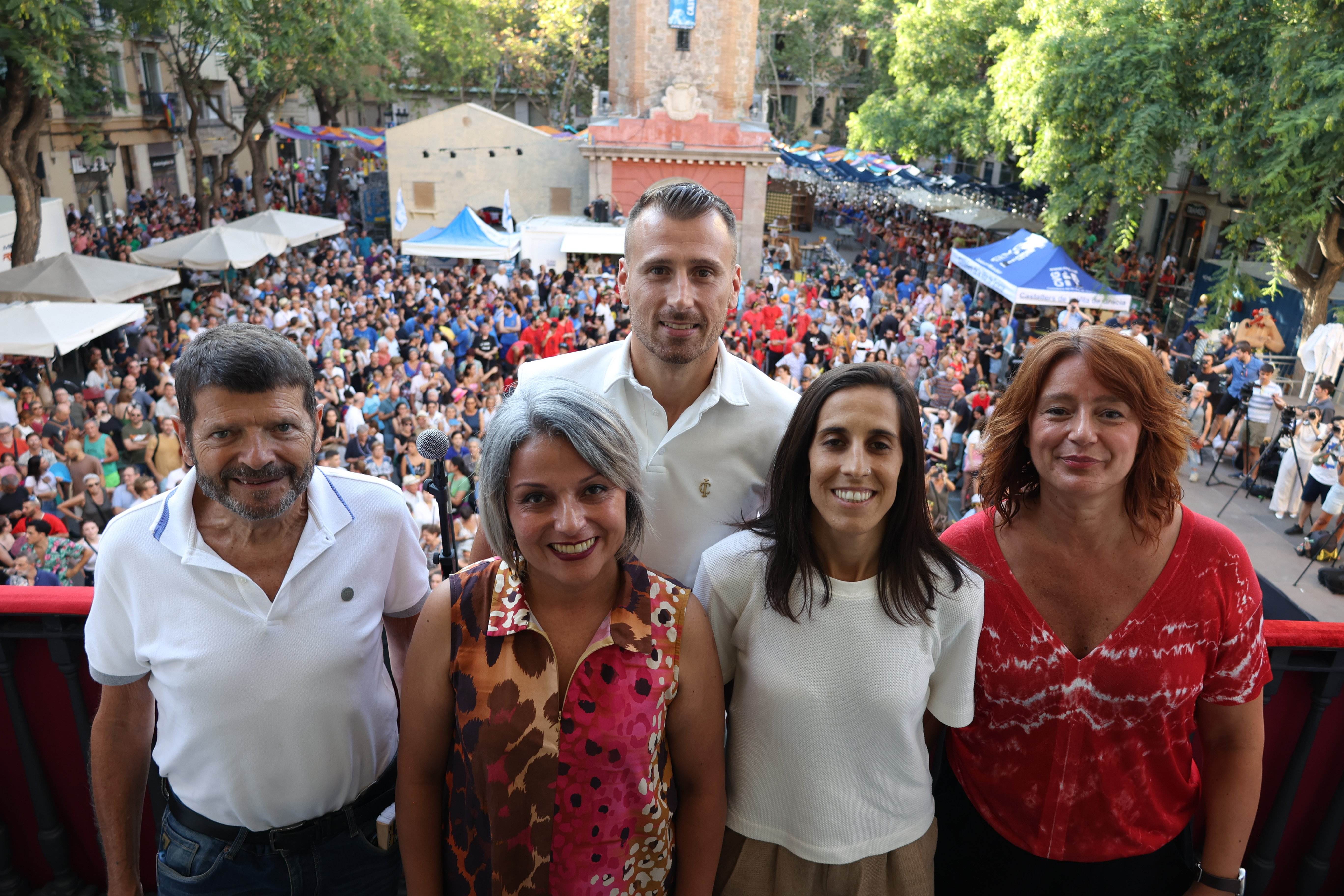 Laia Bonet, abucheada en el pregón de la Festa Major de Gràcia 2023 en ausencia de Jaume Collboni