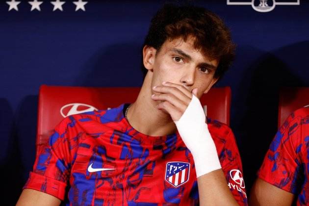 Joao Félix serio banquillo Atlético Madrid / Foto: Europa Press / Oscar J. Barroso