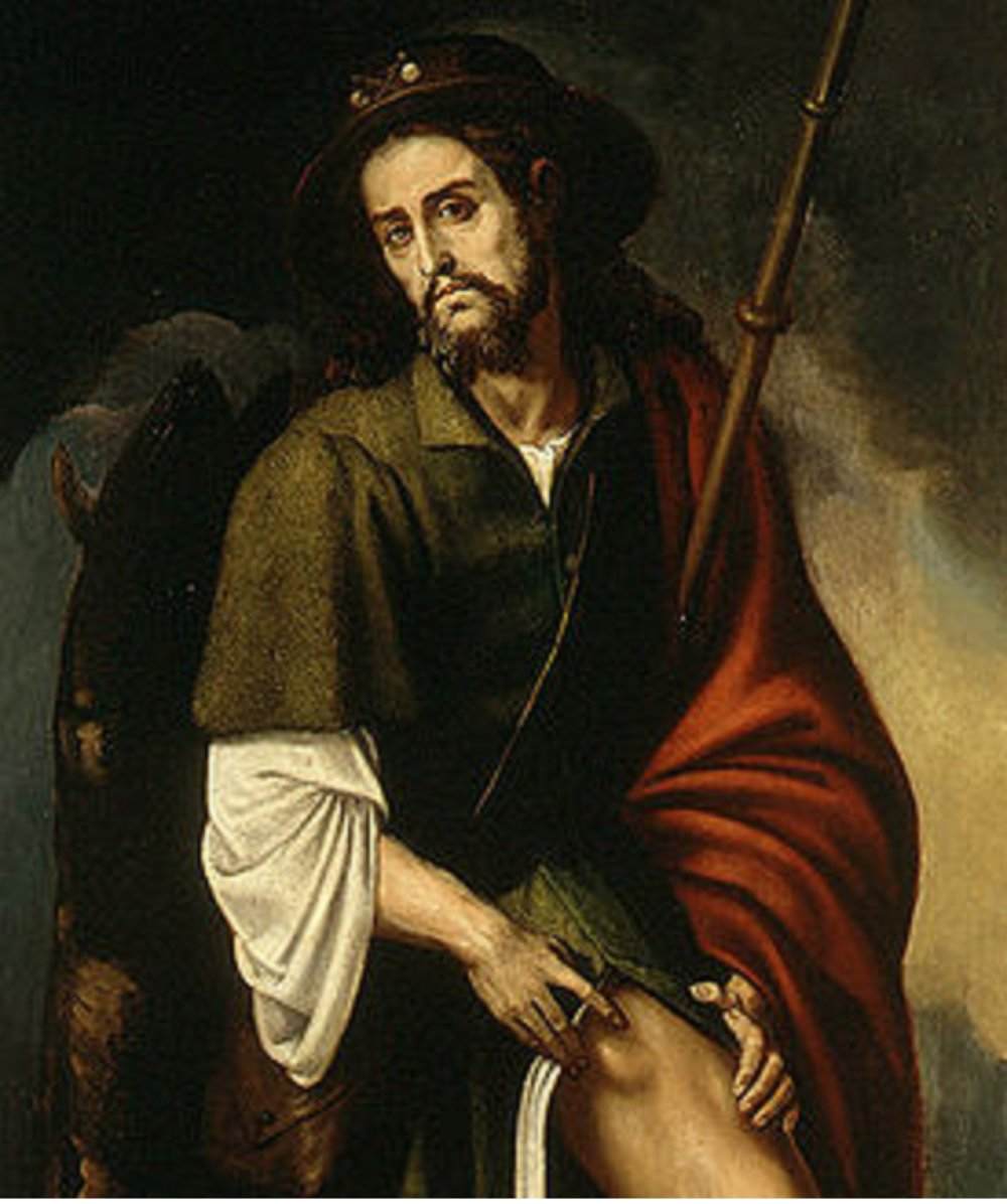 Muere San Roque, el patrón de los peregrinos y de los apestados