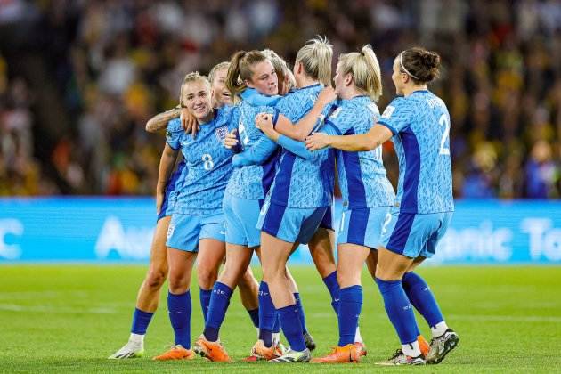 Inglaterra celebrando el gol de Ella Moore / Foto: Europa Press Inglaterra celebrando el gol de Ella Moore / Foto: Europa Press