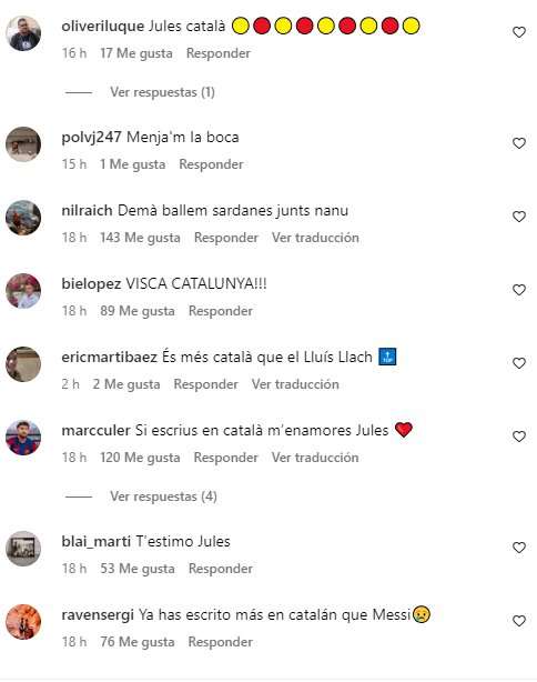 Koundé comentarios 2 Insta