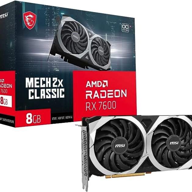 MSI Gaming Radeon RX 7600 Mech 2 X MSI Gaming Radeon RX 7600 Mech 2 X