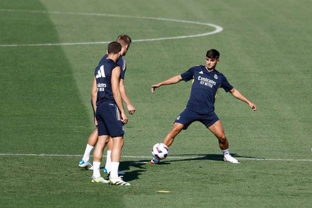 Brahim Diaz, durante un entrenamiento del Real Madrid / Foto: Europa Press Brahim Diaz, durante un entrenamiento del Real Madrid / Foto: Europa Press