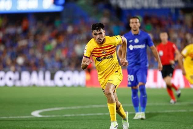 Pedri corriendo durante el Getafe - Barça / Foto: Europa Press