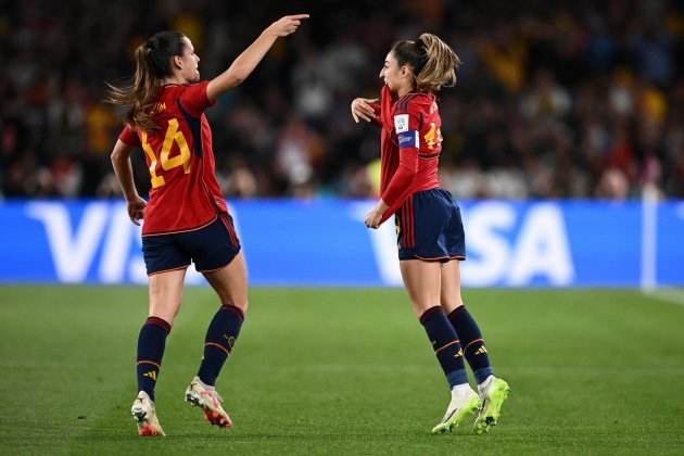 Olga Carmona celebrando su gol ante Inglaterra / Foto: EFE Olga Carmona celebrando su gol ante Inglaterra / Foto: EFE