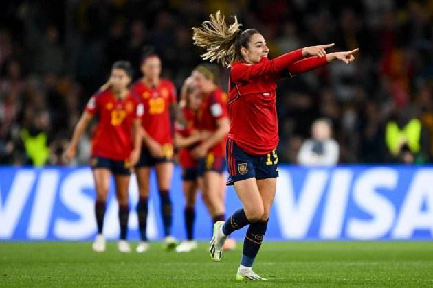Olga Carmona celebrando el gol en la final del Mundial / Foto: EFE