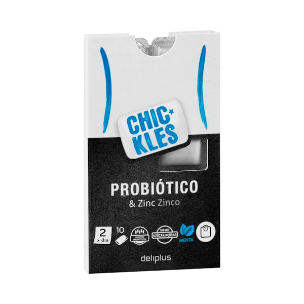 Chicle probiótico con zinc Deliplus